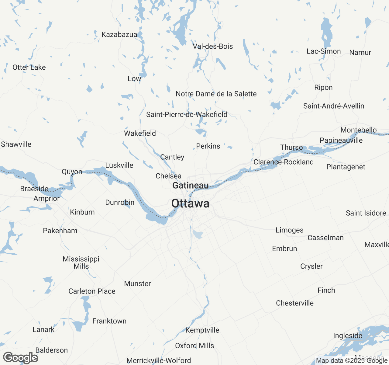 Map of Gatineau